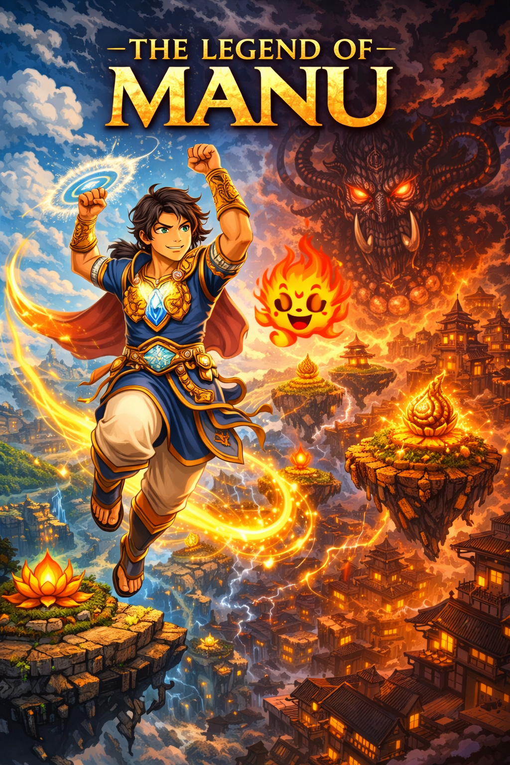 Legend of Lava and Manu and the 14 Lokas